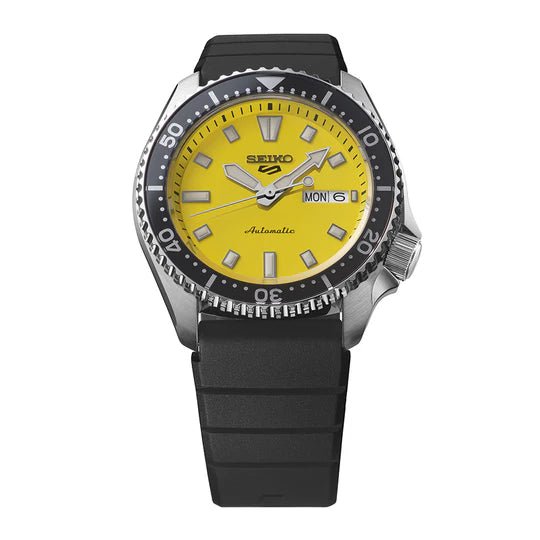 Seiko 5 Sports SKX Redux in Ki-iro Yellow - SRPL87K1 - KRISHNA WATCH COMPANY