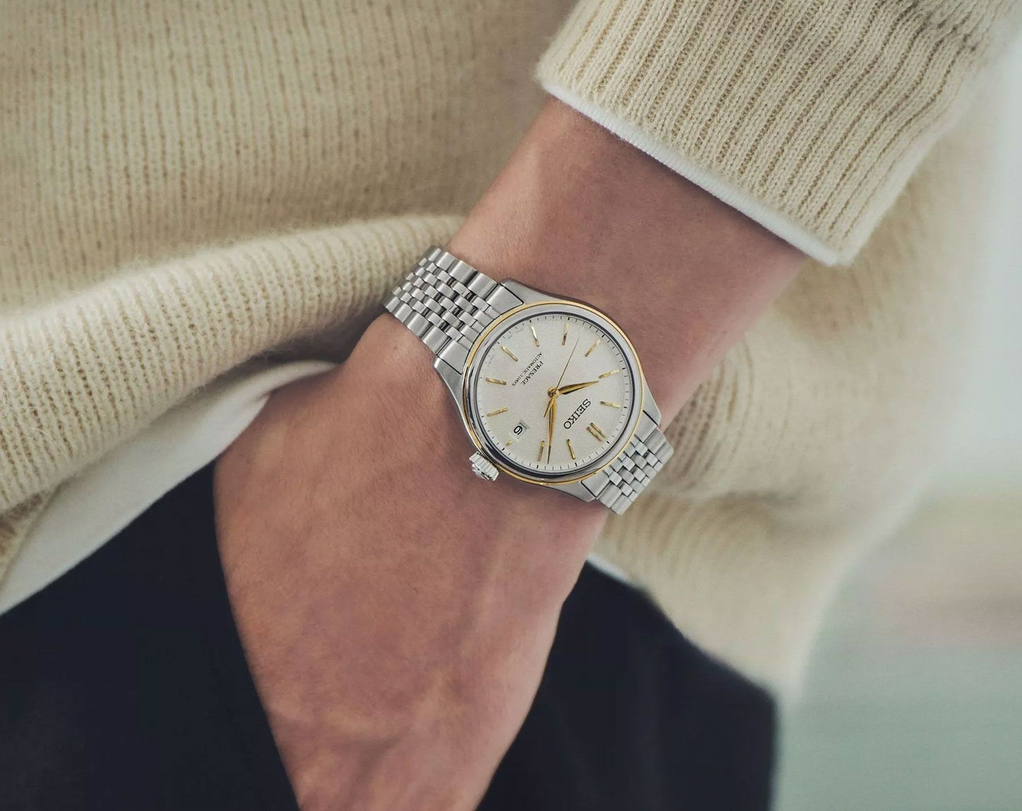 Seiko Presage Classic Series in Delicate Cream Silk - SPB478J1