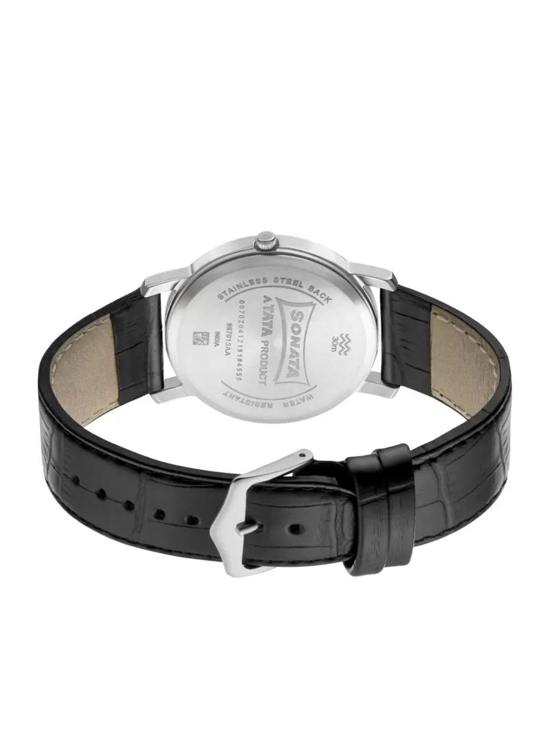 Sonata Quartz Analog Silver Dial Watch for Men nr99701sl02 / 99701sl02 - KRISHNA WATCH COMPANY