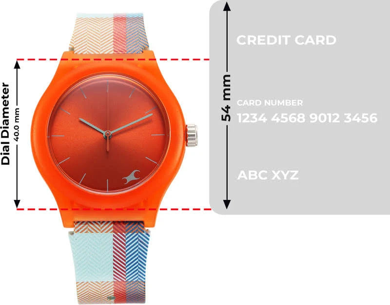 Fastrack Tees Urbanique Watch For Girls 38037pp18w - KRISHNA WATCH COMPANY
