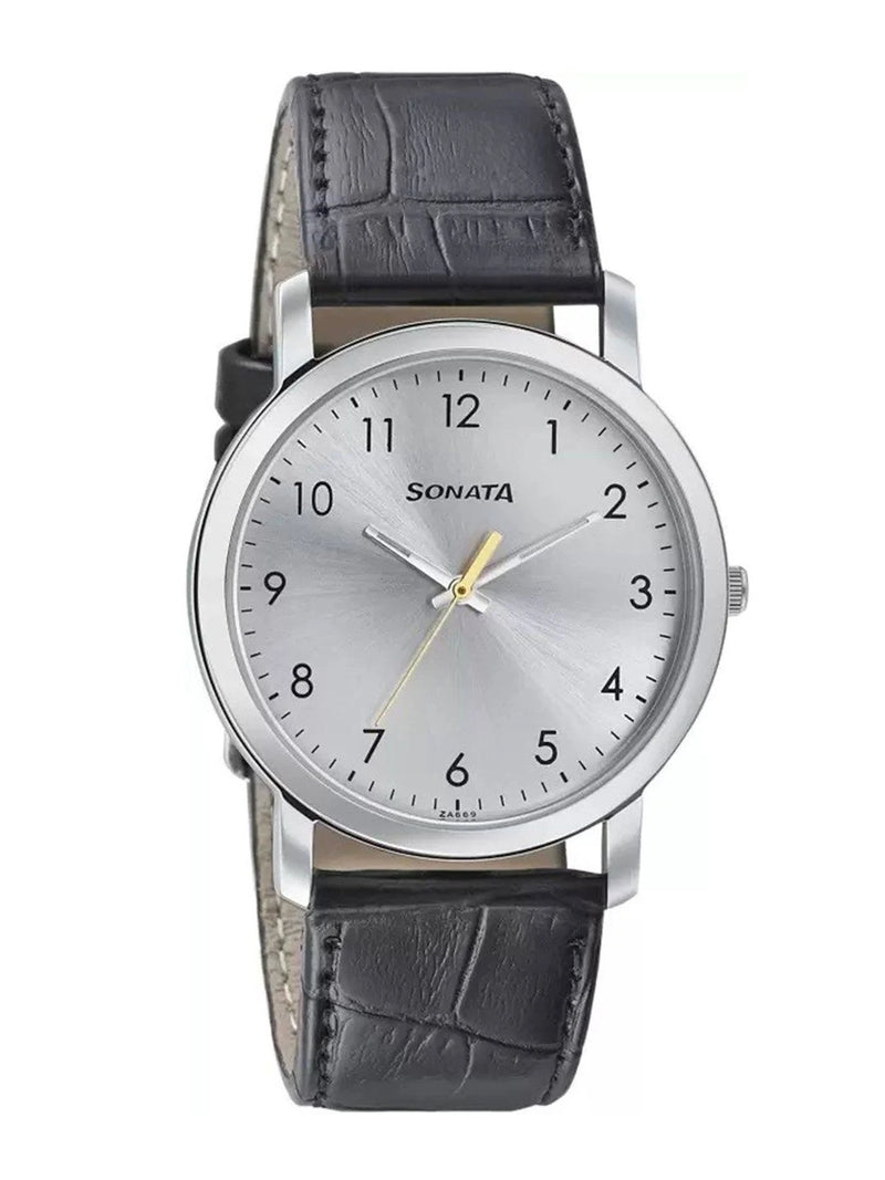 Sonata Quartz Analog Silver Dial Watch for Men nr99701sl02 / 99701sl02 - KRISHNA WATCH COMPANY