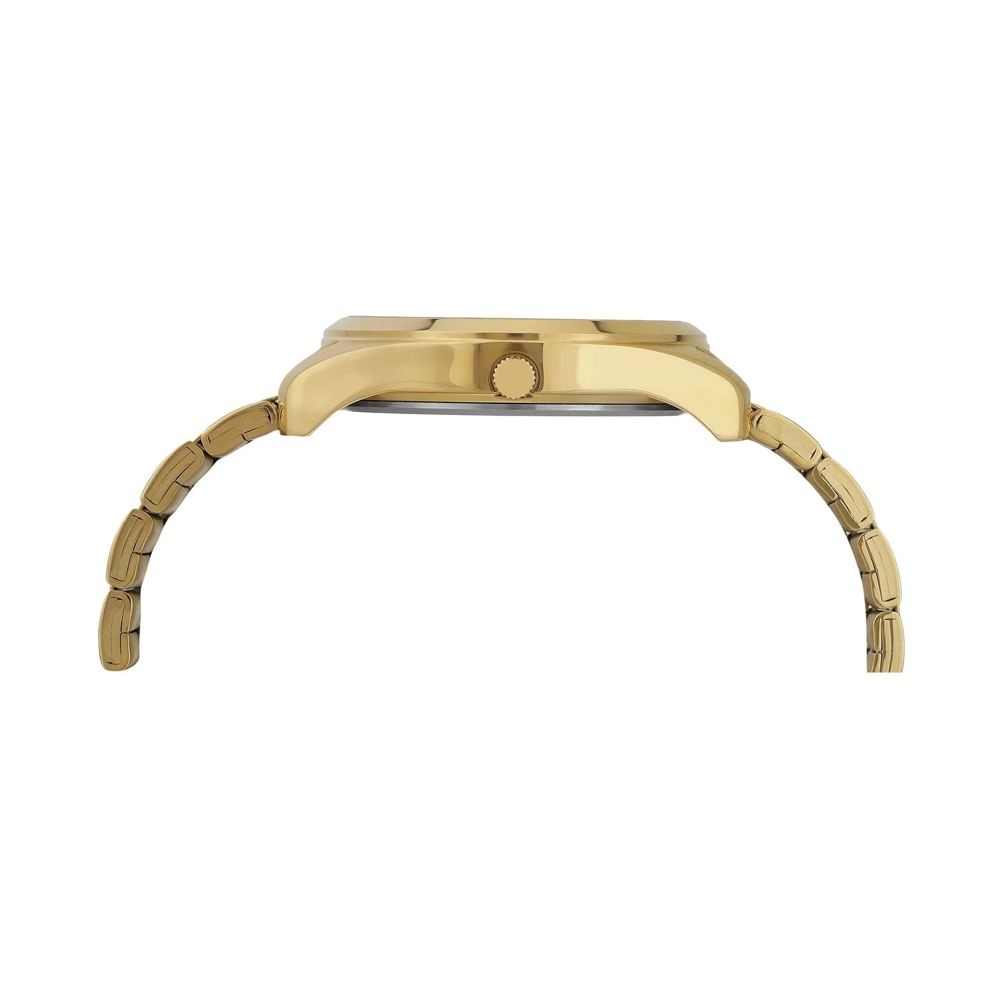 Timex Men Champagne Round Analog Brass Dial Watch- TWTG10403 - KRISHNA WATCH COMPANY