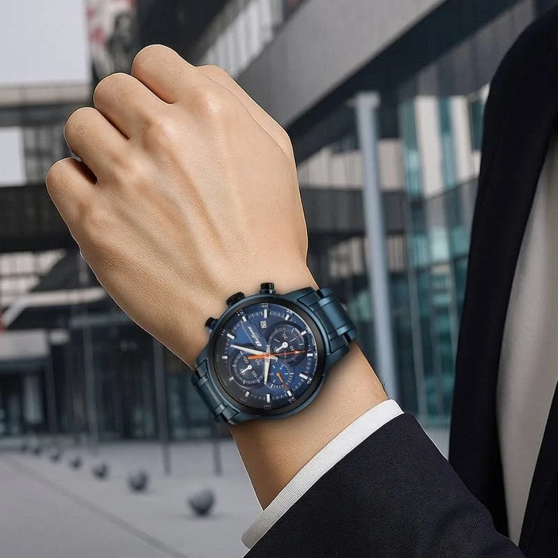Titan Octane Primal Quartz Chronograph Watch For Men - 90086KM08 - KRISHNA WATCH COMPANY