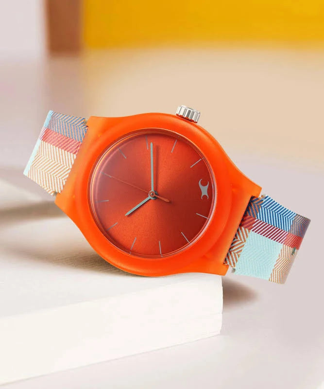 Fastrack Tees Urbanique Watch For Girls 38037pp18w - KRISHNA WATCH COMPANY