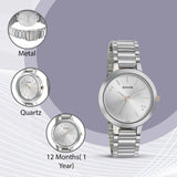 Sonata Play Silver Dial Women Watch 8141km02 - KRISHNA WATCH COMPANY