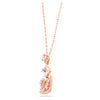 SWAROVSKI Swan pendant Swan, Pink, 18K rose gold finish 5473024