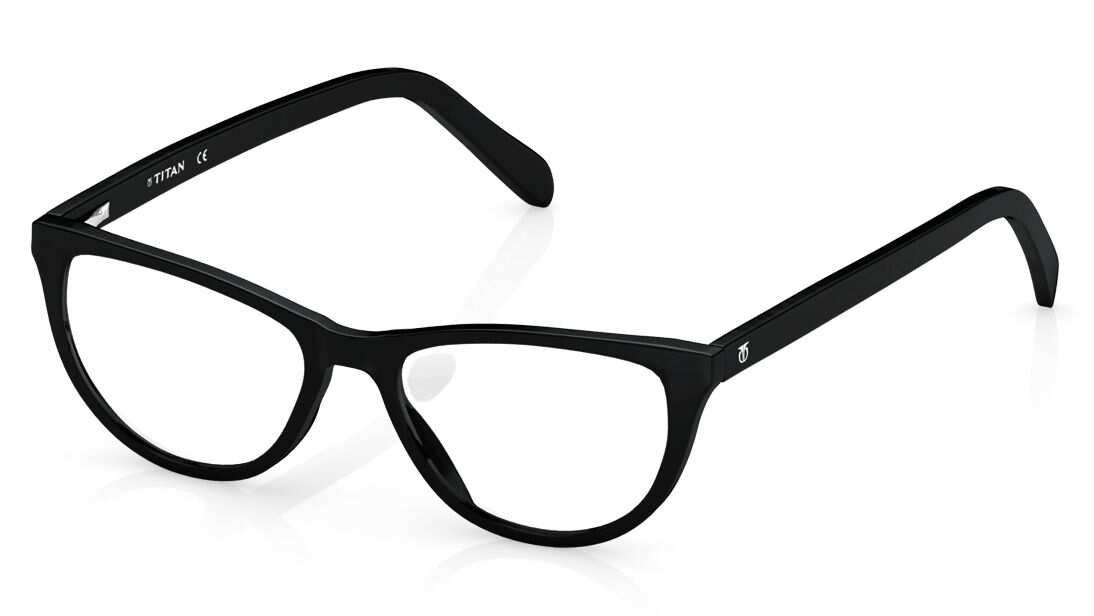 TITAN Blue Cateye Rimmed Eyeglasses T2367A1A1 - KRISHNA WATCH COMPANY