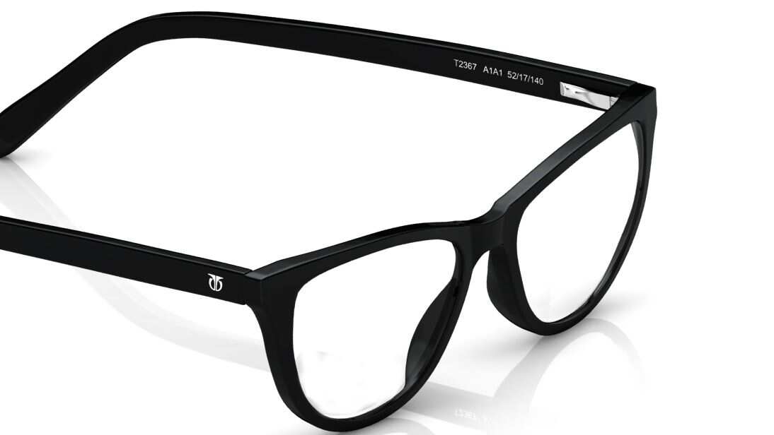 TITAN Blue Cateye Rimmed Eyeglasses T2367A1A1 - KRISHNA WATCH COMPANY