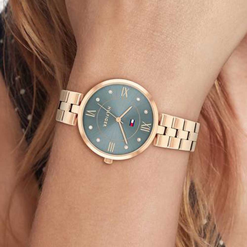 Tommy Hilfiger Quartz Analog Blue Stainless Steel Strap for Women th1782686 - KRISHNA WATCH COMPANY
