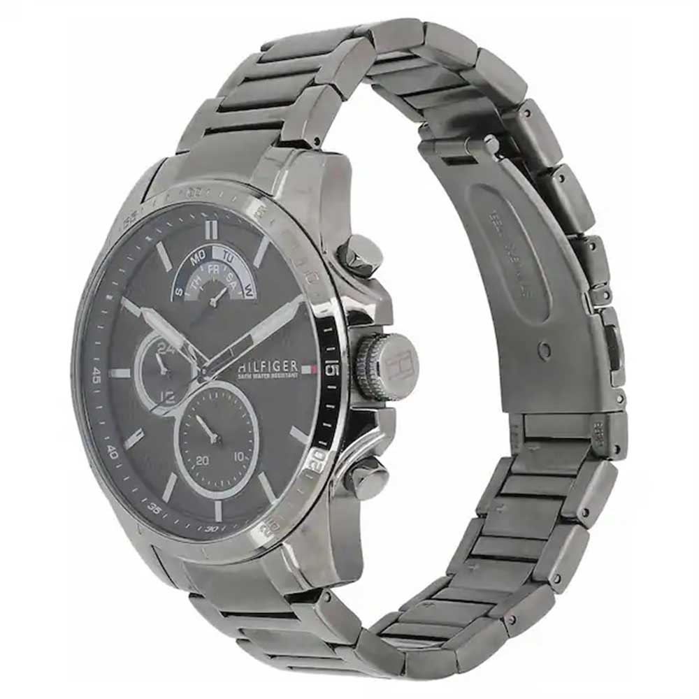 Tommy hilfiger Men Decker Round Grey Watches 1791347 - KRISHNA WATCH COMPANY
