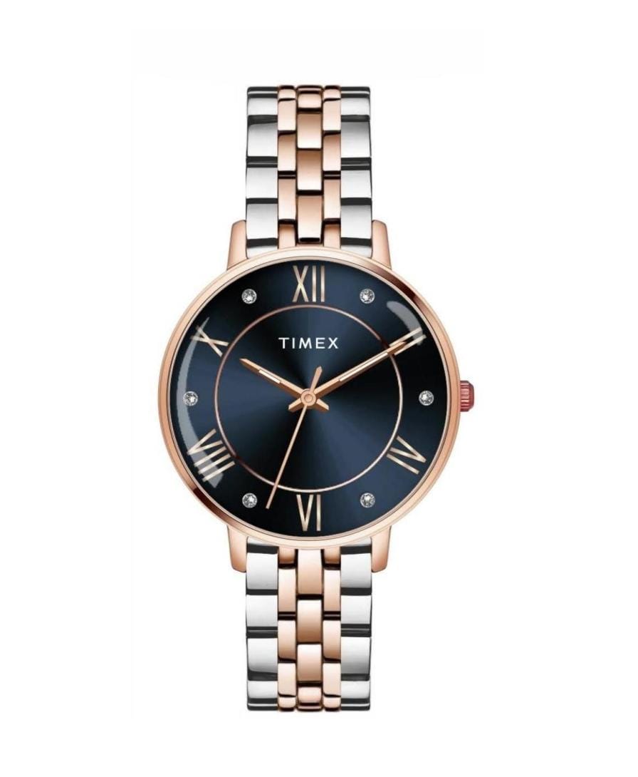 Timex Blue Dial with Roman Numbers ASTROLOGICAL Women's Watch - TWEL19110 - KRISHNA WATCH COMPANY