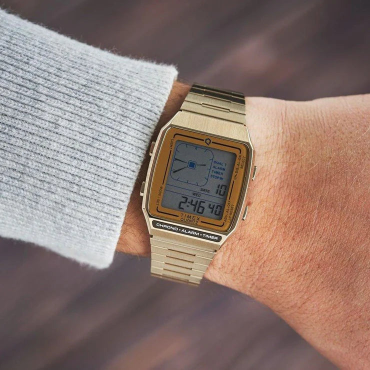 TIMEX Q Timex Reissue Digital LCA 32.5mm Bracelet Watch TW2U72500 - KRISHNA WATCH COMPANY