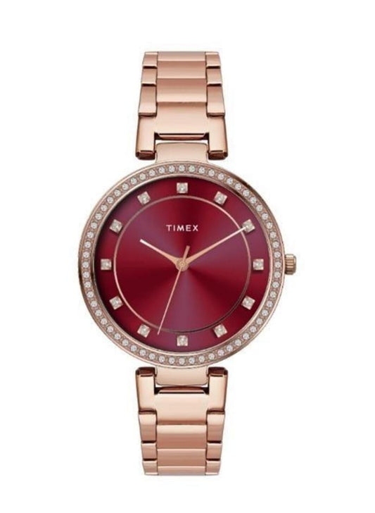 Timex Red Dial Women's Watch - TWEL18724