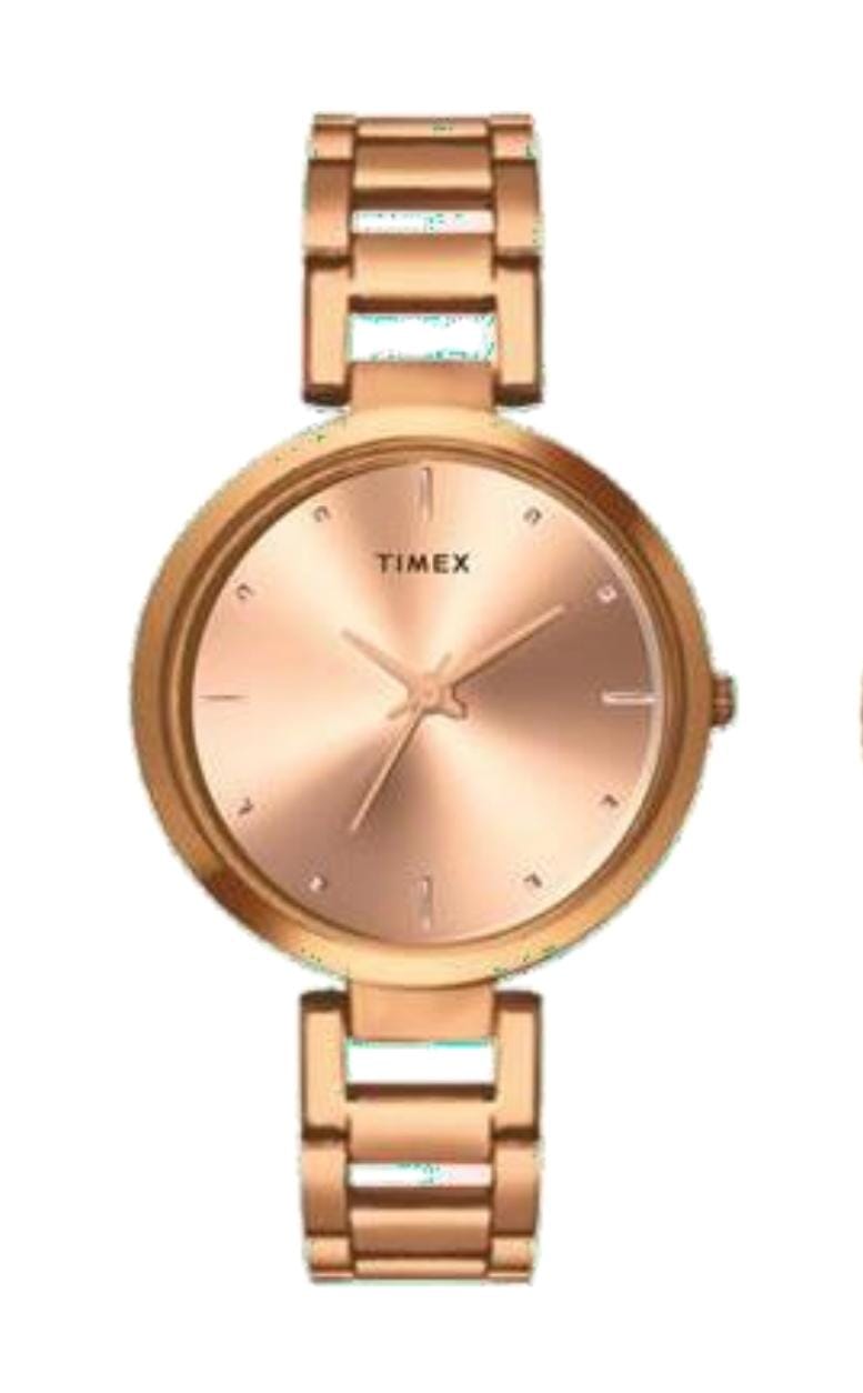 Timex Rose Gold Dial Women's Watch - TW000X276