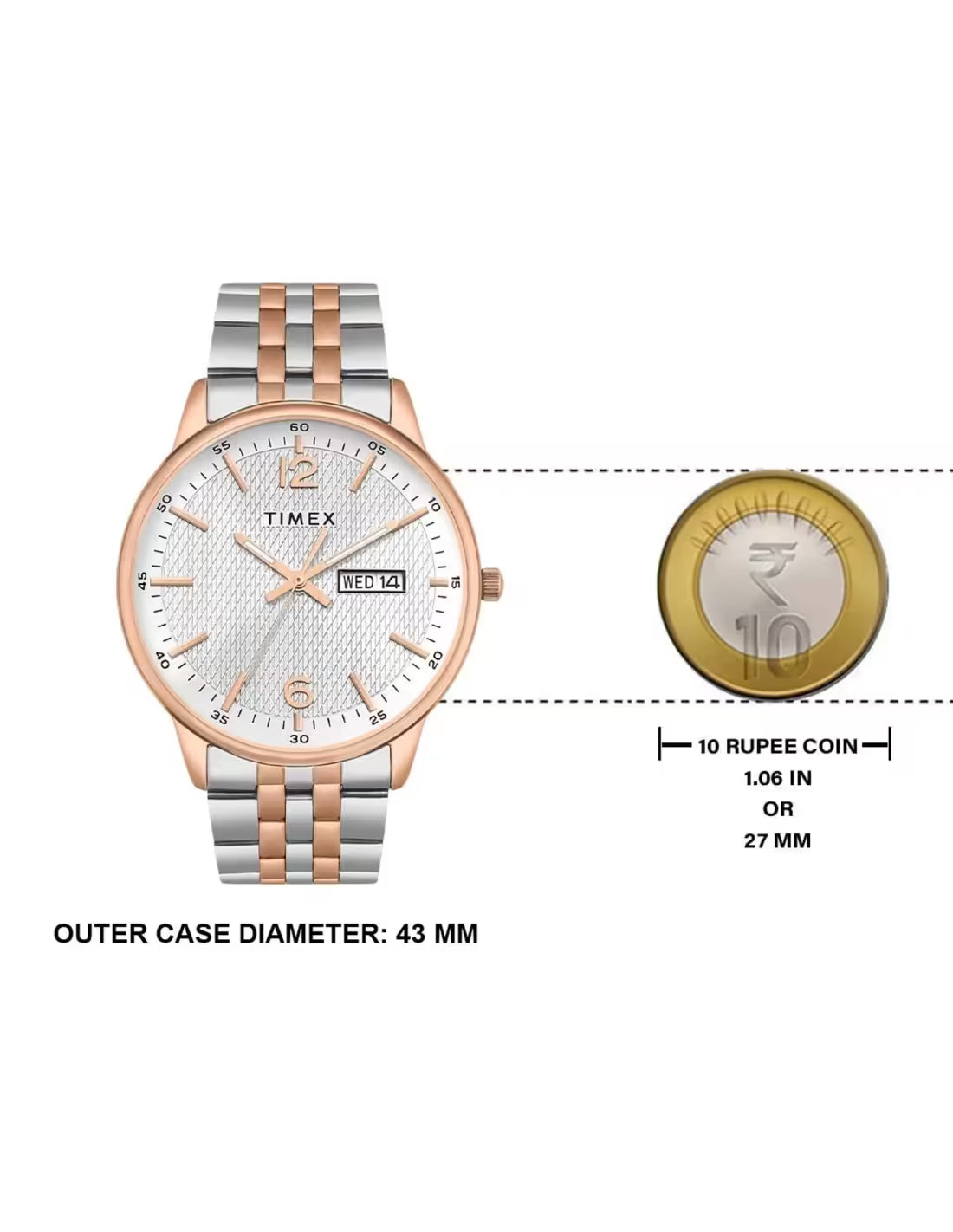 TIMEX Trendline Silver Round Dial Analog Men's Watch - TWTG12111 - KRISHNA WATCH COMPANY