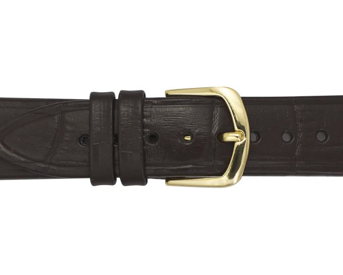 Sleek Golden Dial Leather Strap Watch TM0TG7108 - KRISHNA WATCH COMPANY
