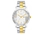 Dual Tone Bracelet Watch With Tillted Hour Markings TM0TG7707T