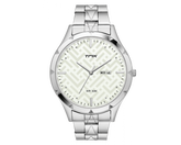 Dressy White Patterned Dial Bracelet Watch TM0TG7805T