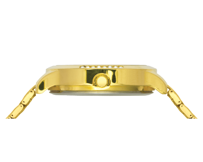 Crystal Studded White Dial Bracelet Watch TMTL10401T - KRISHNA WATCH COMPANY