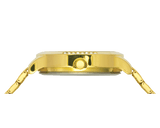 Crystal Studded White Dial Bracelet Watch TMTL10401T