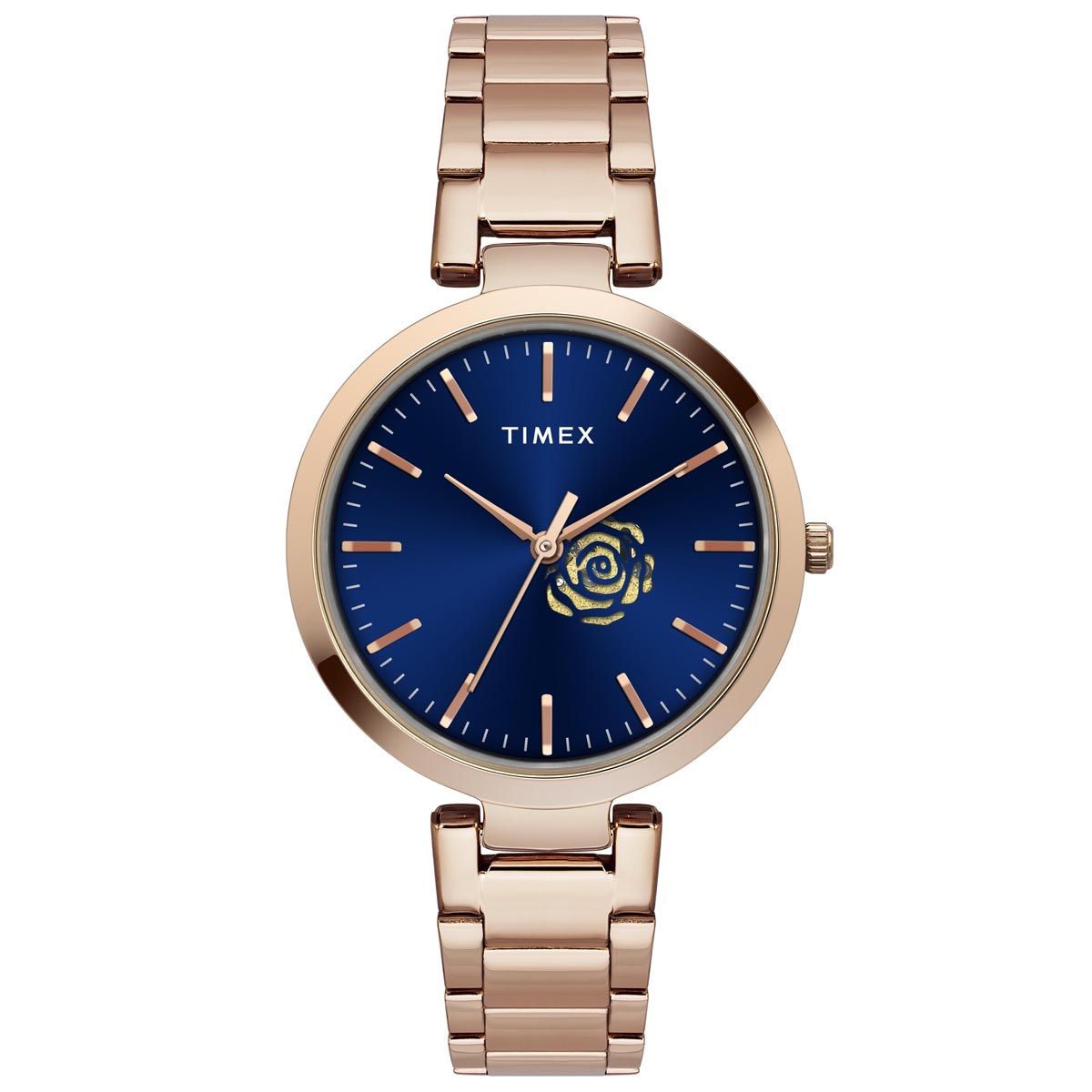 TIMEX FASHION WOMEN'S BLUE DIAL ROUND CASE 3 HANDS FUNCTION WATCH -TW000X229 - KRISHNA WATCH COMPANY