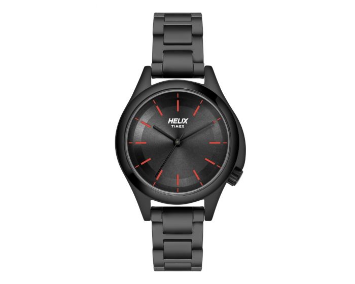 Helix Trendy Full Black Stainless Steel Bracelet Watch TW037HL11 - KRISHNA WATCH COMPANY