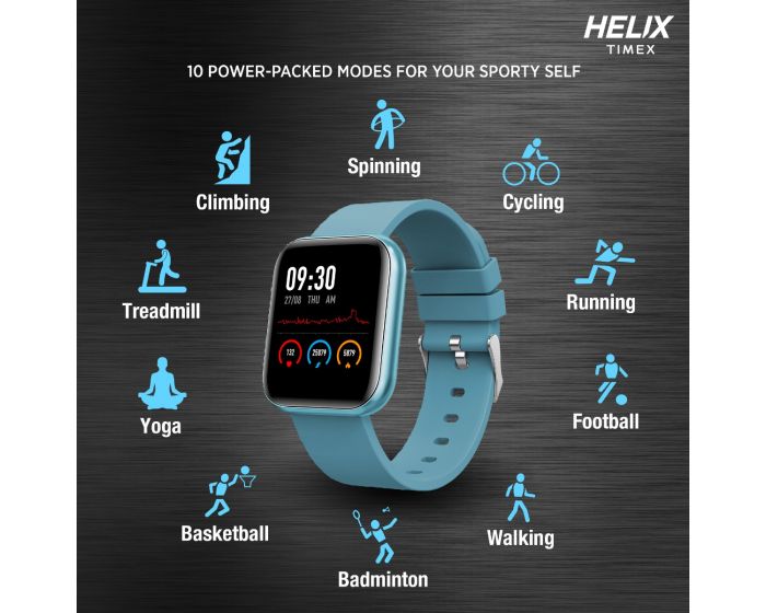 Helix Smart Metal fit Smartwatch -TW0HXW303T - KRISHNA WATCH COMPANY