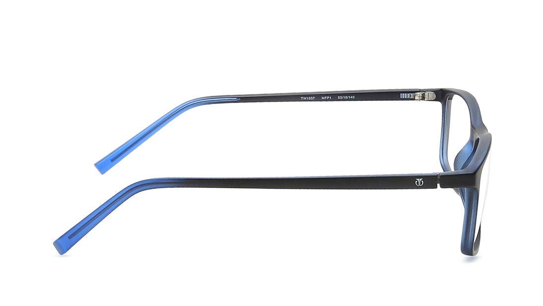 Blue Rectangle Rimmed Eyeglasses TI1037MFP - KRISHNA WATCH COMPANY