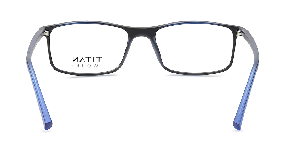 Blue Rectangle Rimmed Eyeglasses TI1037MFP - KRISHNA WATCH COMPANY