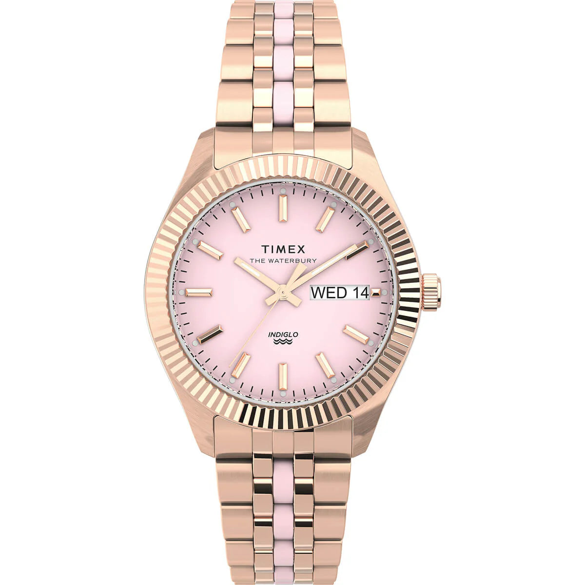 TIMEX Waterbury Legacy Boyfriend 36mm Stainless Steel Bracelet Watch TW2U82800UJ - KRISHNA WATCH COMPANY
