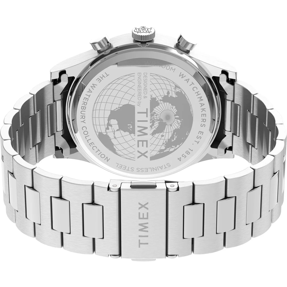Timex Waterbury Traditional Chronograph 42mm Stainless Steel Bracelet Watch TW2U90900UJ - KRISHNA WATCH COMPANY