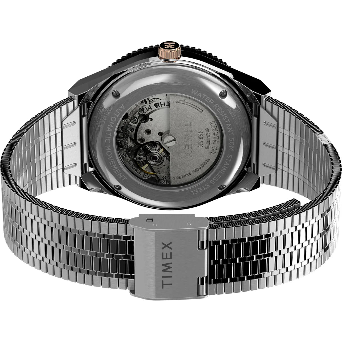 TIMEX M79 Automatic 40mm Stainless Steel Bracelet Watch TW2U96900U9 - KRISHNA WATCH COMPANY