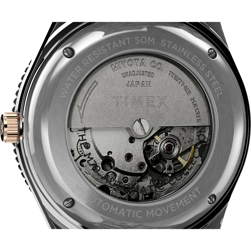 TIMEX M79 Automatic 40mm Stainless Steel Bracelet Watch TW2U96900U9 - KRISHNA WATCH COMPANY