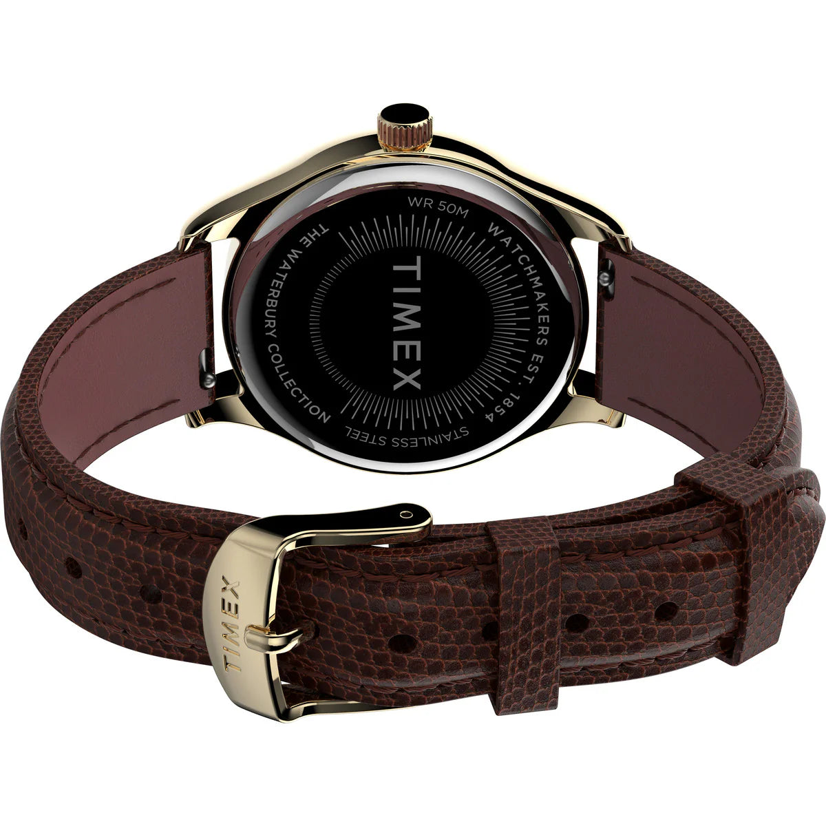 TIMEX Waterbury Traditional 34mm Leather Strap Watch TW2U97800UJ - KRISHNA WATCH COMPANY