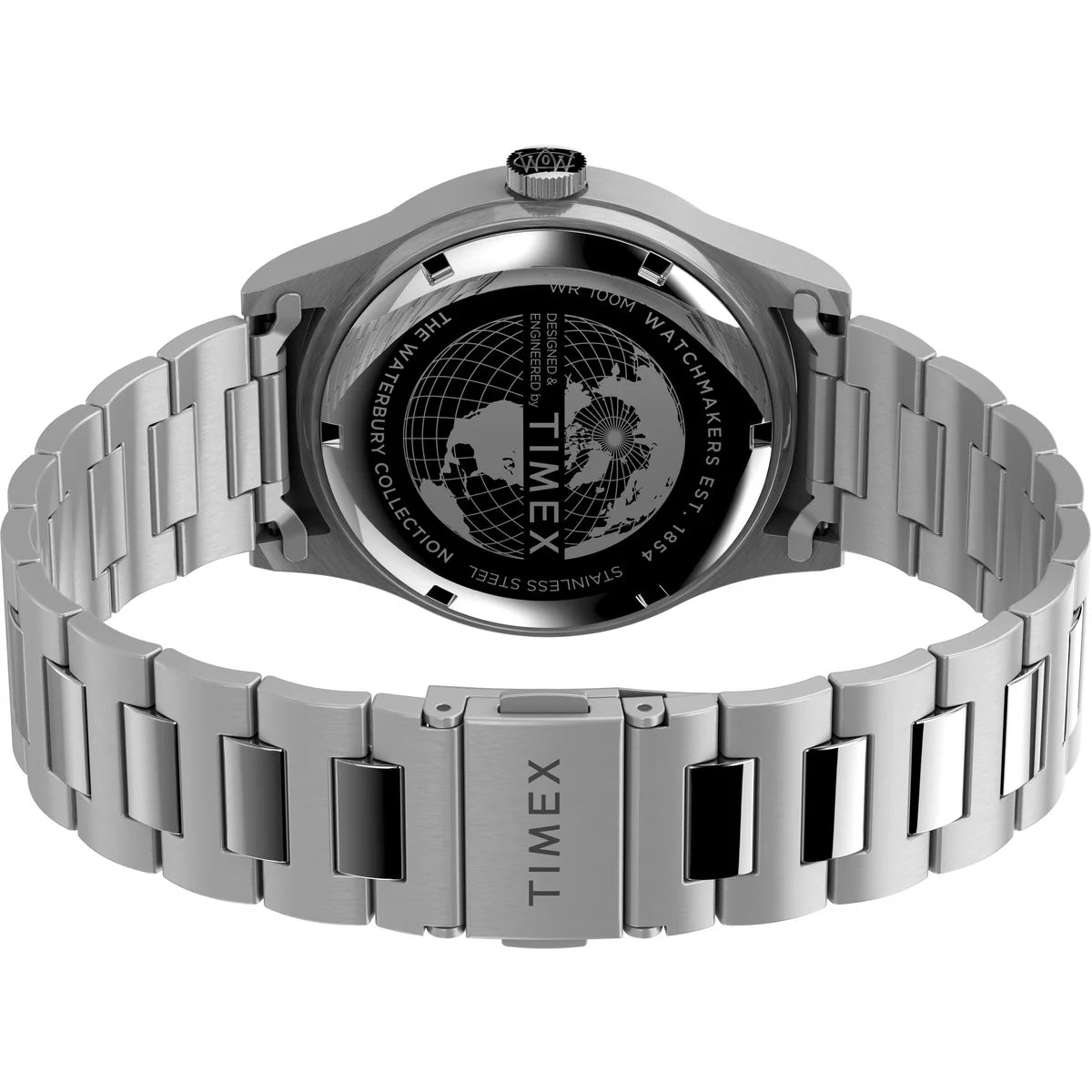 TIMEX Waterbury Traditional Day/Date 39mm Stainless Steel Bracelet Watch TW2U99300UJ - KRISHNA WATCH COMPANY