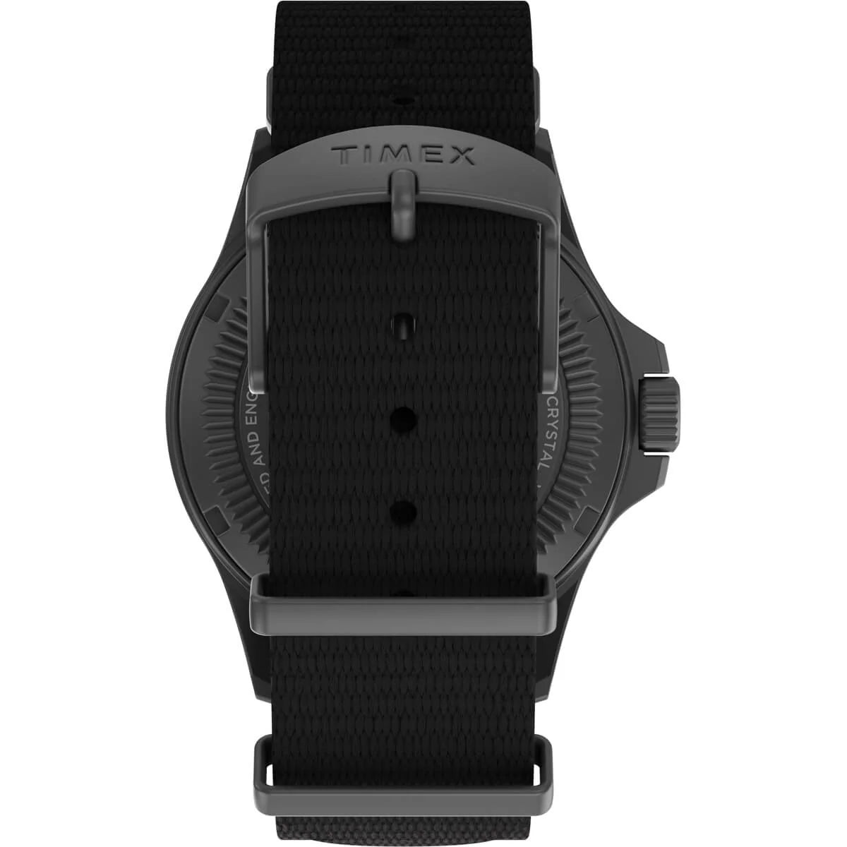 Timex 3 Hands Men's Analog Black Dial Coloured Quartz Watch, Round Dial with 41 mm Case width - TW2V03800X6 - KRISHNA WATCH COMPANY