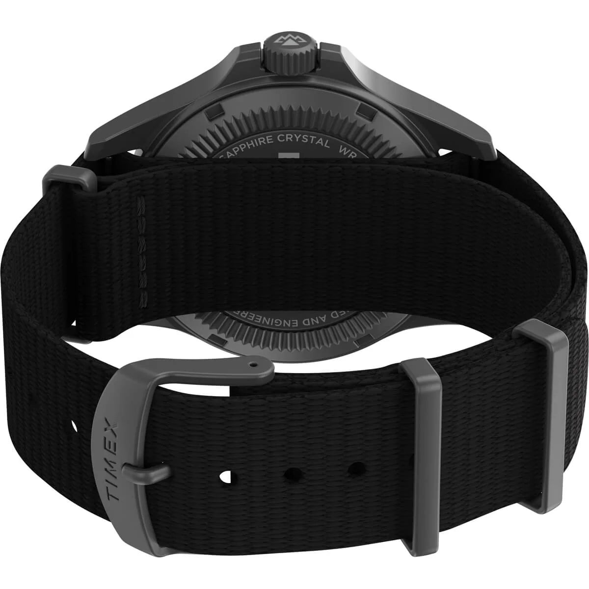 Timex 3 Hands Men's Analog Black Dial Coloured Quartz Watch, Round Dial with 41 mm Case width - TW2V03800X6 - KRISHNA WATCH COMPANY
