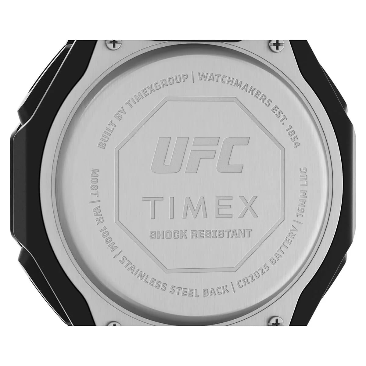 Timex UFC Strength Collection Premium Quality Men's Analog/Digital Black Dial Coloured Quartz Leather Strap Watch - TW2V55200X6 - KRISHNA WATCH COMPANY