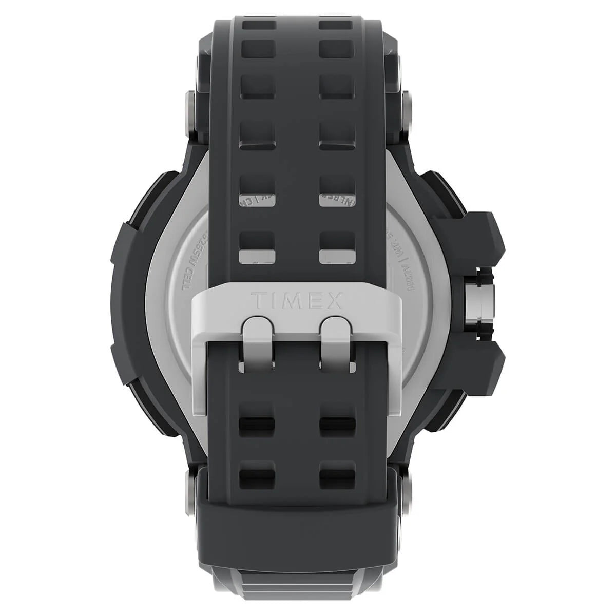 TIMEX Men Resin Ufc Strength Collection Quartz Analog Black Dial Coloured Quartz Watch, Round Dial with 53 Mm Case Width - Tw5M519000D - KRISHNA WATCH COMPANY