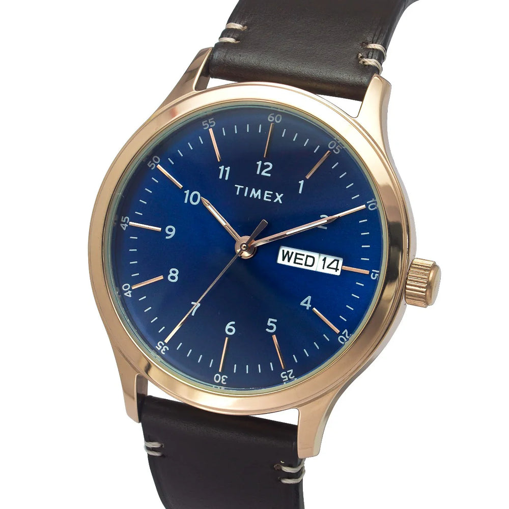 Timex Fashion Men's Blue Dial Round Case Day Date Function Watch -TWEG19701 - KRISHNA WATCH COMPANY