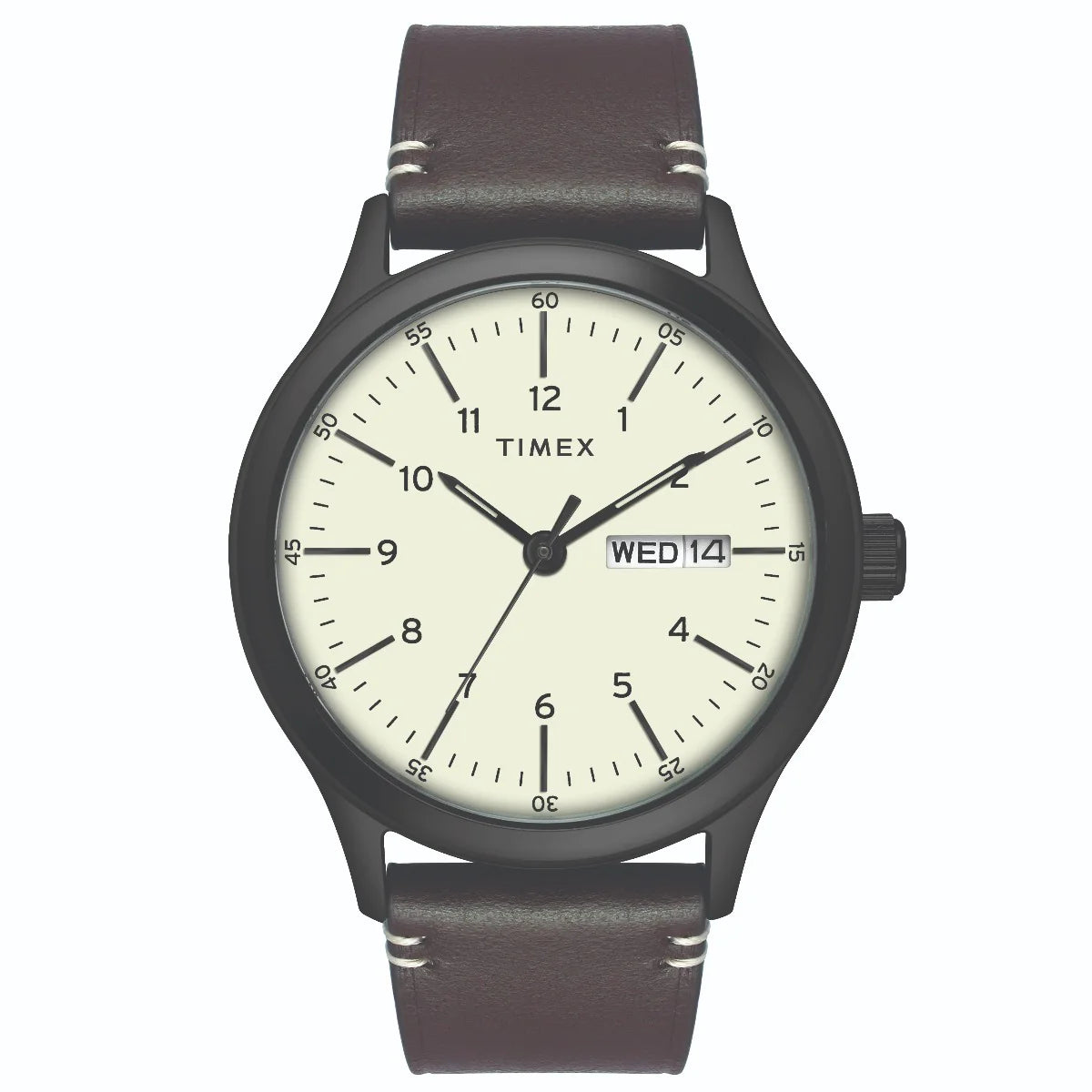 Timex Fashion Men's Beige Dial Round Case Day Date Function Watch -TWEG19702 - KRISHNA WATCH COMPANY