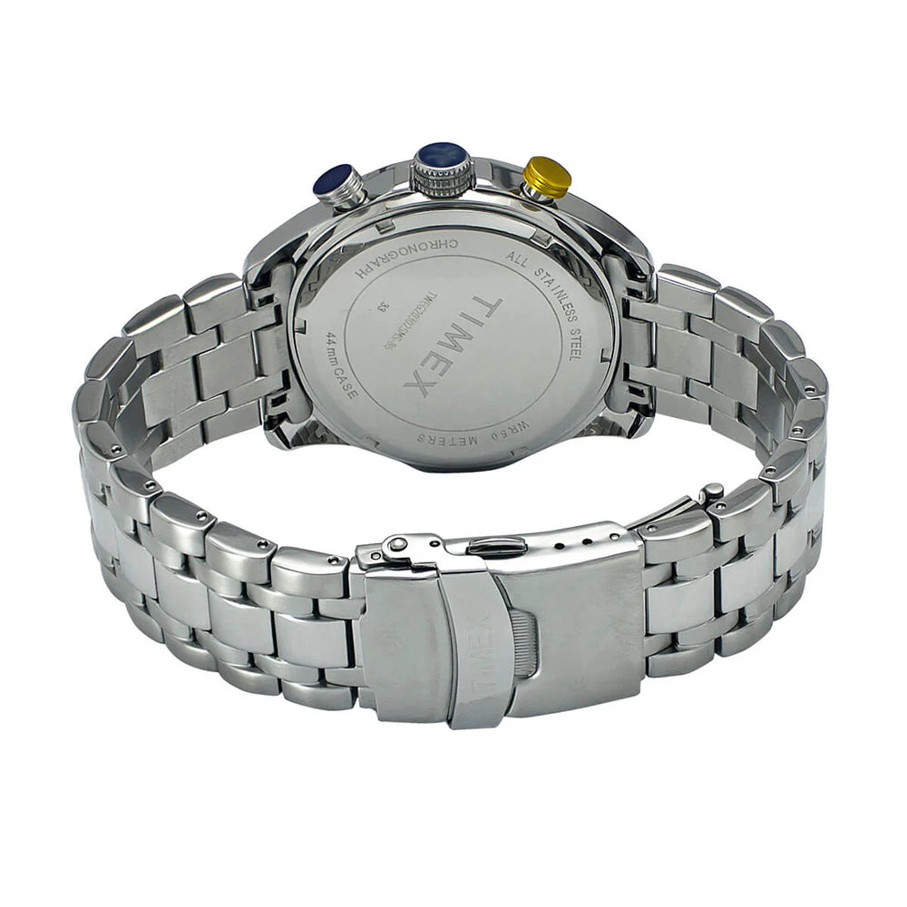 Timex E Class Men's Blue Dial Round Case Chronograph Function Watch -TWEG20302 - KRISHNA WATCH COMPANY