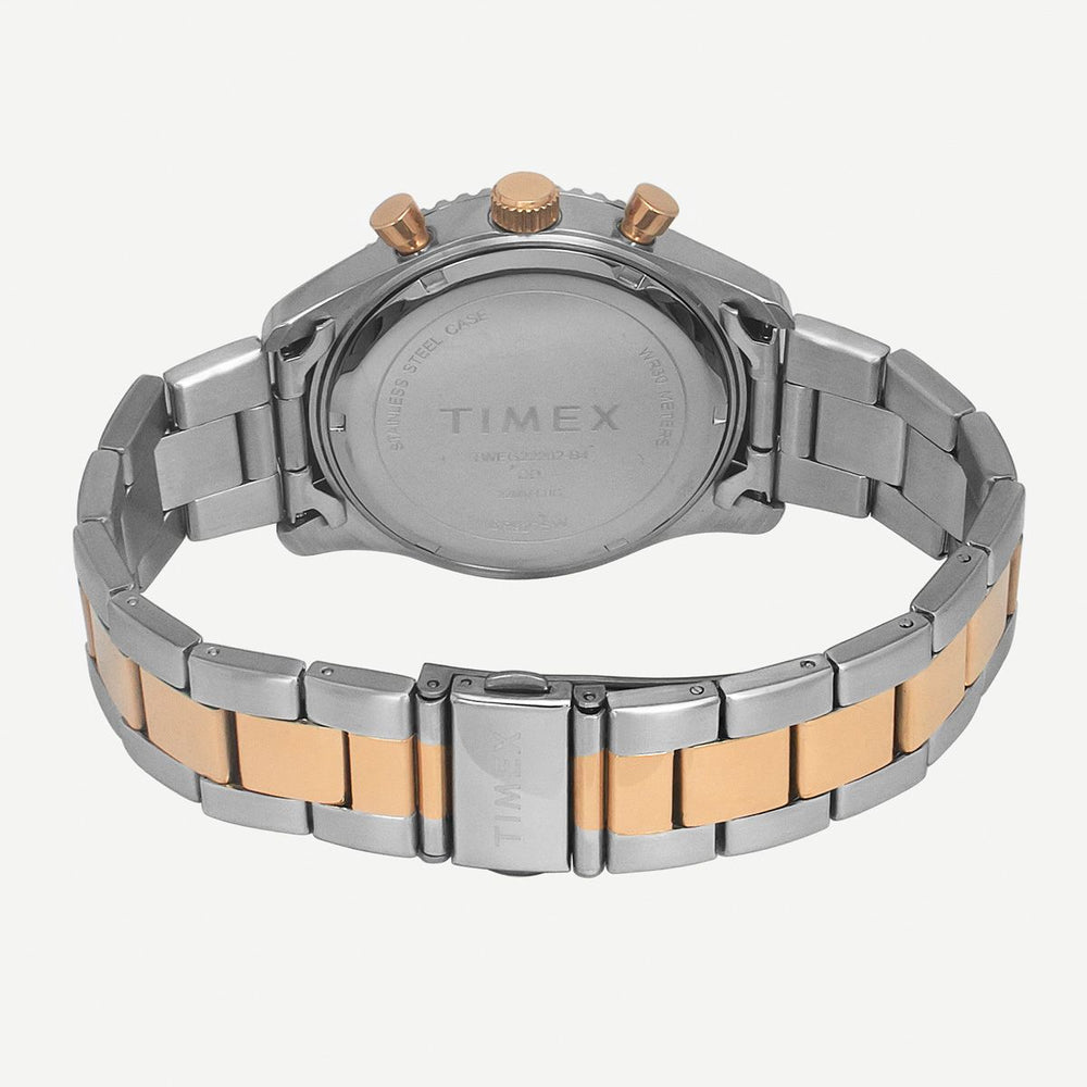 TIMEX E-CLASS PREMIUM-SPORT COLLECTION MULTIFUNCTION MEN ANALOG BLUE DIAL COLOURED QUARTZ WATCH, ROUND DIAL WITH 43 MM CASE WIDTH - TWEG22202 - KRISHNA WATCH COMPANY
