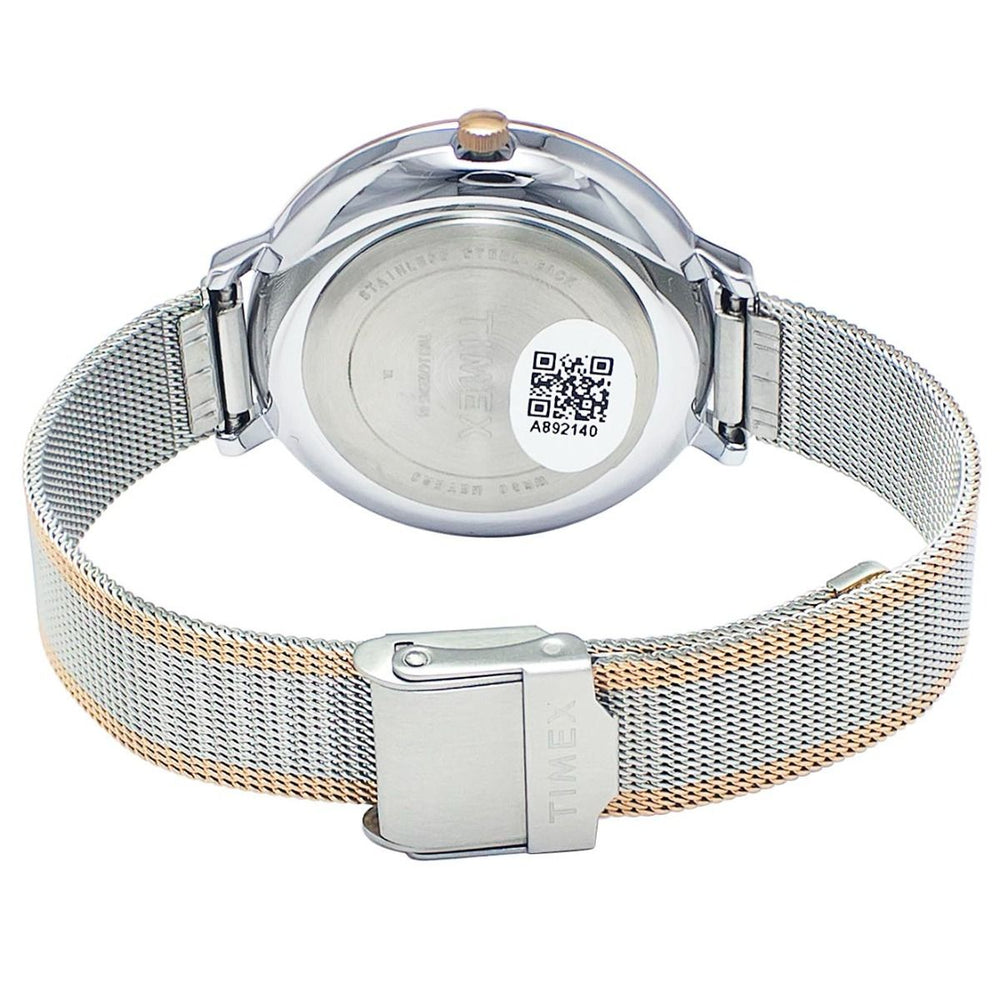 TIMEX FASHION WOMEN'S SILVER DIAL ROUND CASE 3 HANDS FUNCTION WATCH -TWEL14703 - KRISHNA WATCH COMPANY