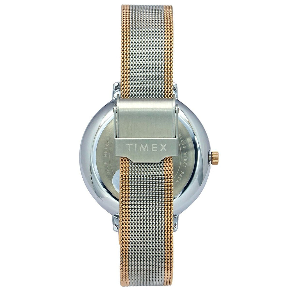 TIMEX FASHION WOMEN'S SILVER DIAL ROUND CASE 3 HANDS FUNCTION WATCH -TWEL14703 - KRISHNA WATCH COMPANY