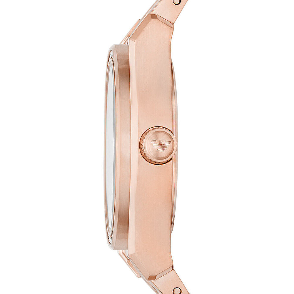 Emporio Armani Three-Hand Date Rose Gold-Tone Watch - AR11558 - KRISHNA WATCH COMPANY
