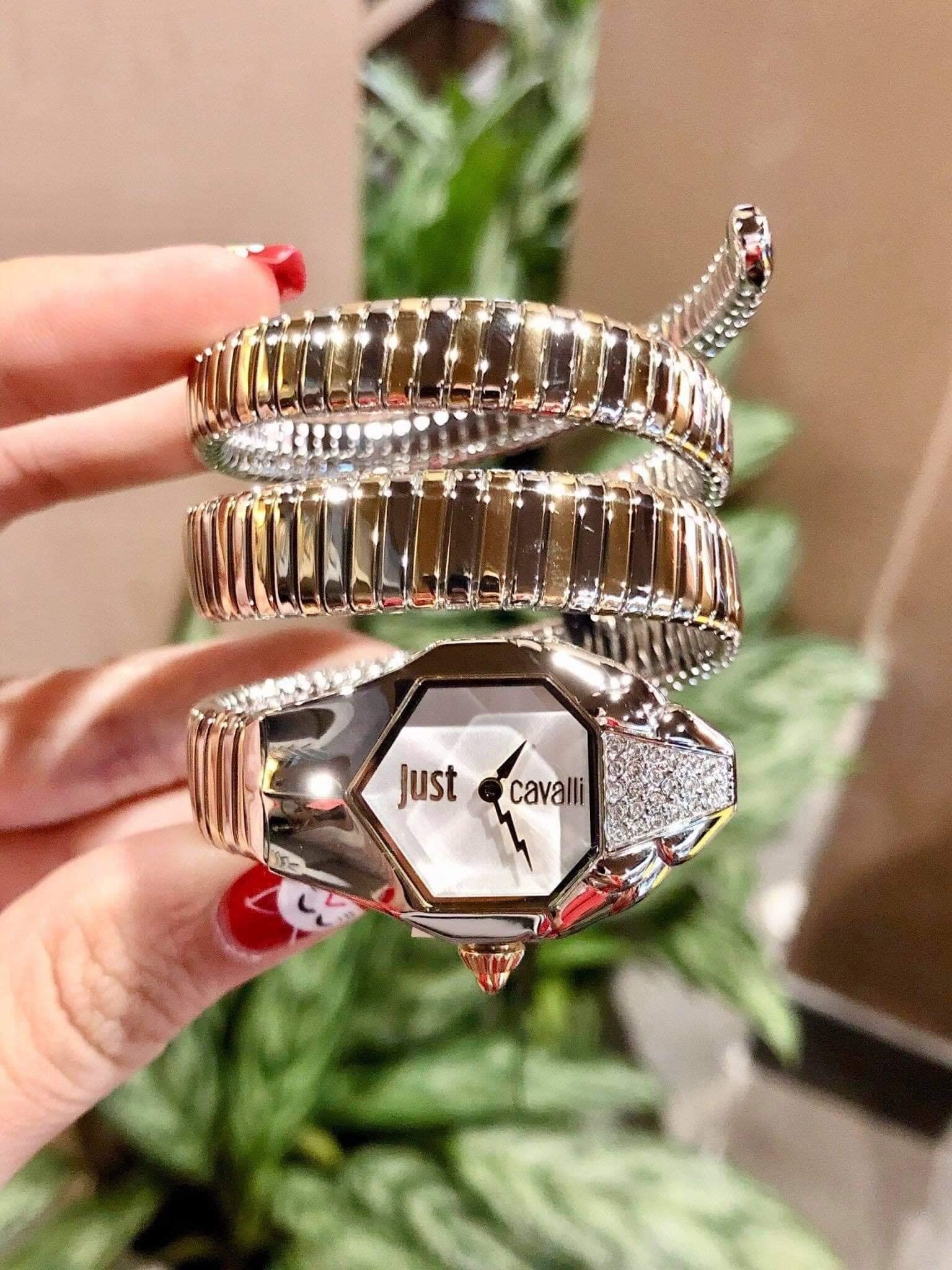Just Cavalli Glam Snake Watch for Women JC1L022M0045 - KRISHNA WATCH COMPANY