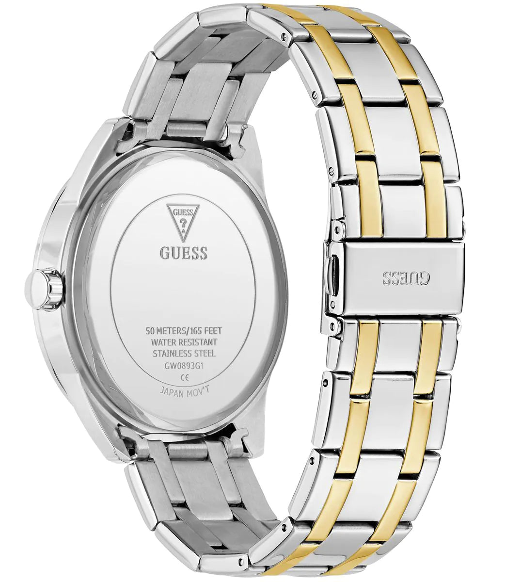 GUESS ELLIOT Mens Two Tone Analog Watch GW0893G1 - KRISHNA WATCH COMPANY