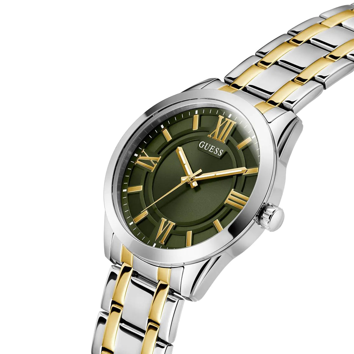 GUESS ELLIOT Mens Two Tone Analog Watch GW0893G1 - KRISHNA WATCH COMPANY