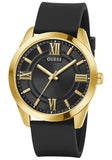 GUESS Mens Black Gold Tone Analog Watch - GW0894G2
